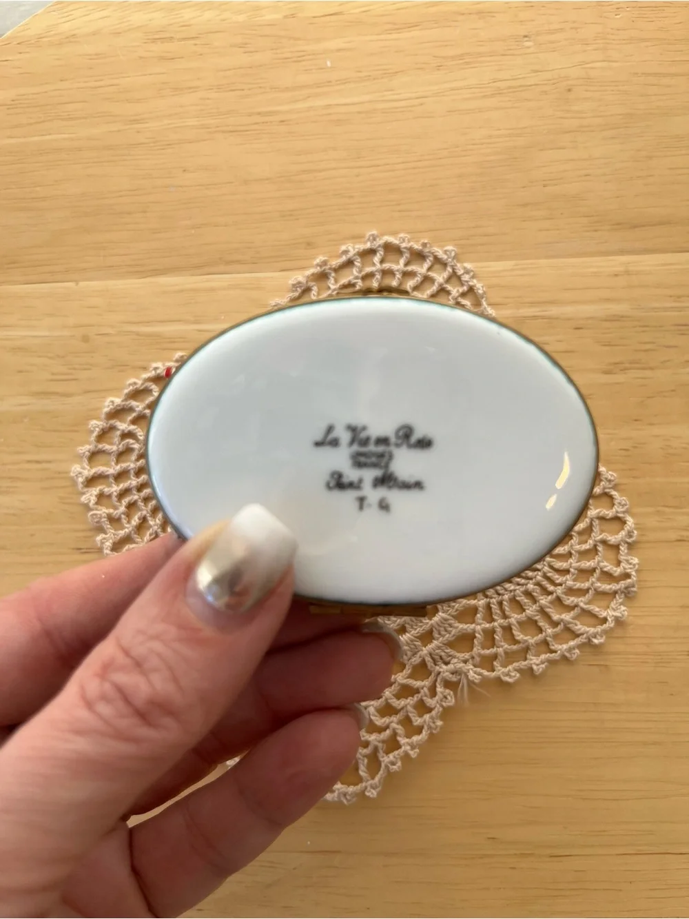 Limoge Gondola Trinket Box